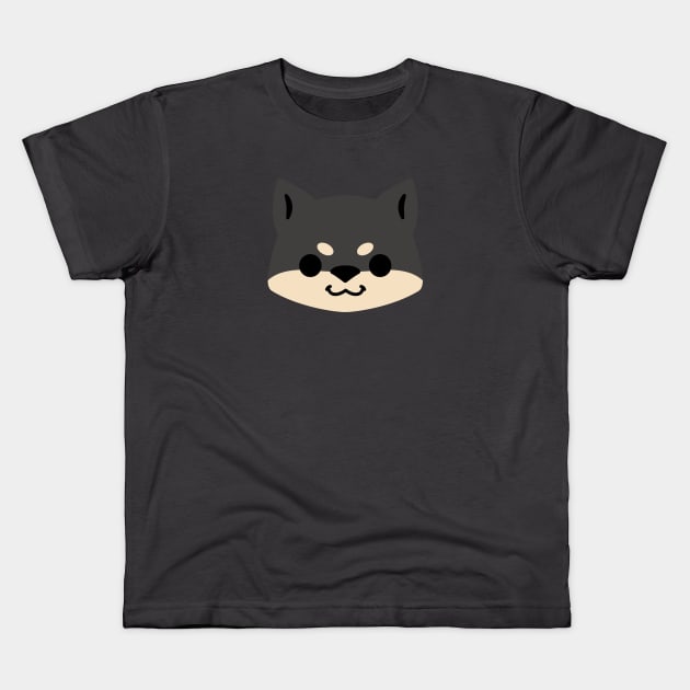 Black and Tan Shiba Inu Kids T-Shirt by kaeru